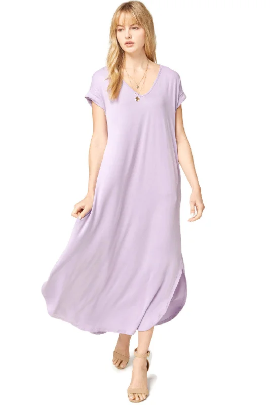 women's trendy dressesEveryday Pocket Maxi Dress, Lilac