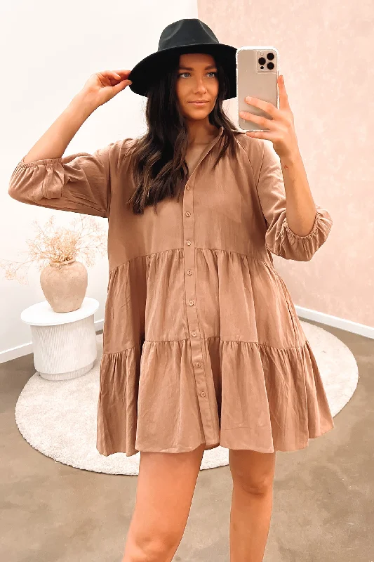 Organza DressJared Mini Dress Mocha