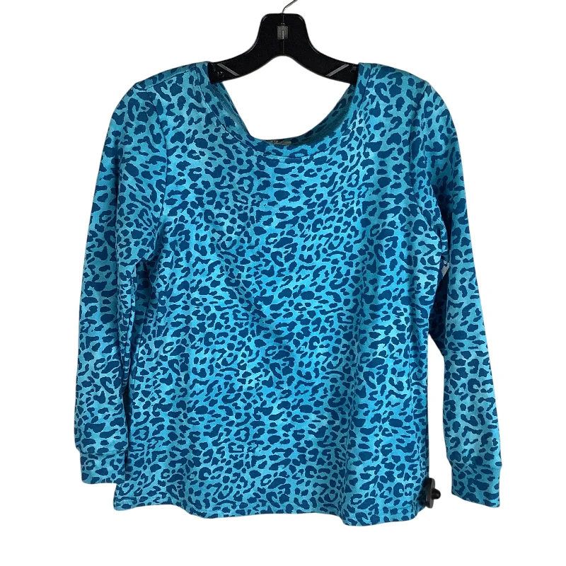 women's tops for bridal showers and baby showersTop Long Sleeve By Bibi In Blue, Size: S