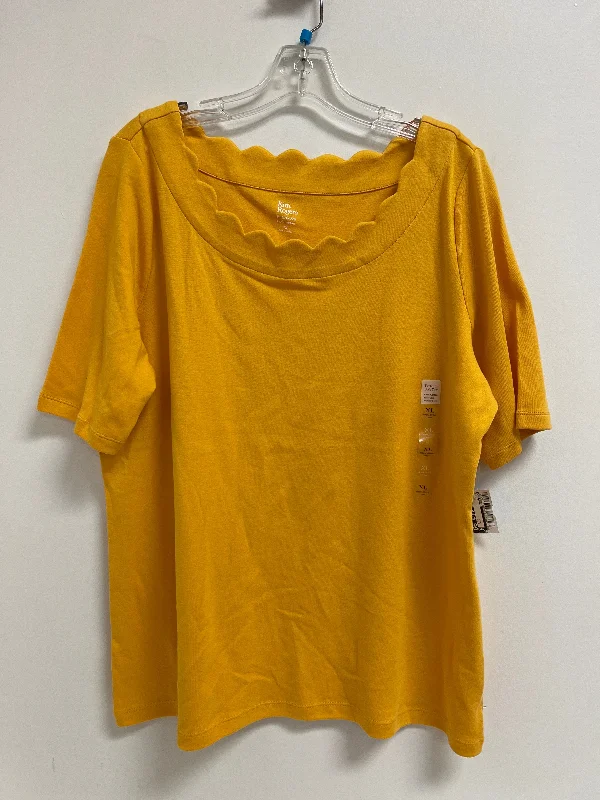 women's tops for fashion-forward individualsTop Long Sleeve By Kim Rogers In Yellow, Size: Xl