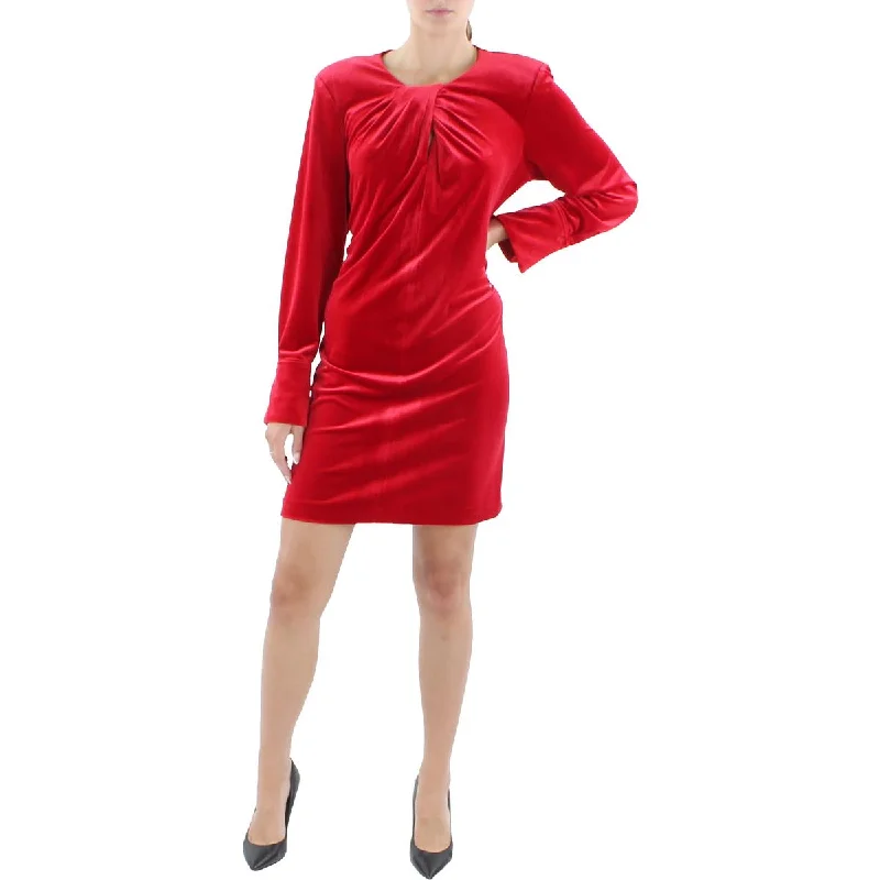 women's lace dressesCalvin Klein Womens Velvet Short Mini Dress