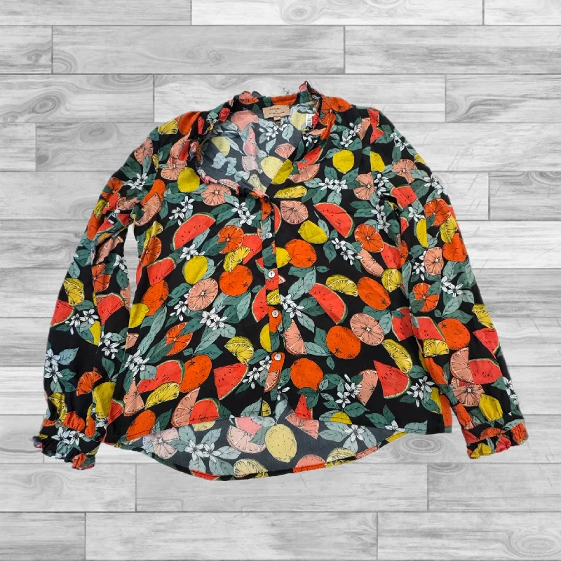 women's tops for those who want to stay on top of the latest fashion trends and wear pieces that are both stylish and on-trendTop Long Sleeve By Anthropologie In Multi-colored, Size: 12