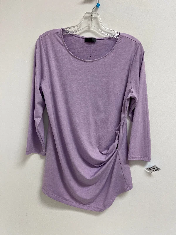 women's tops for those who want to add a bit of flair and personality to their looksTop Long Sleeve By Limited In Purple, Size: M