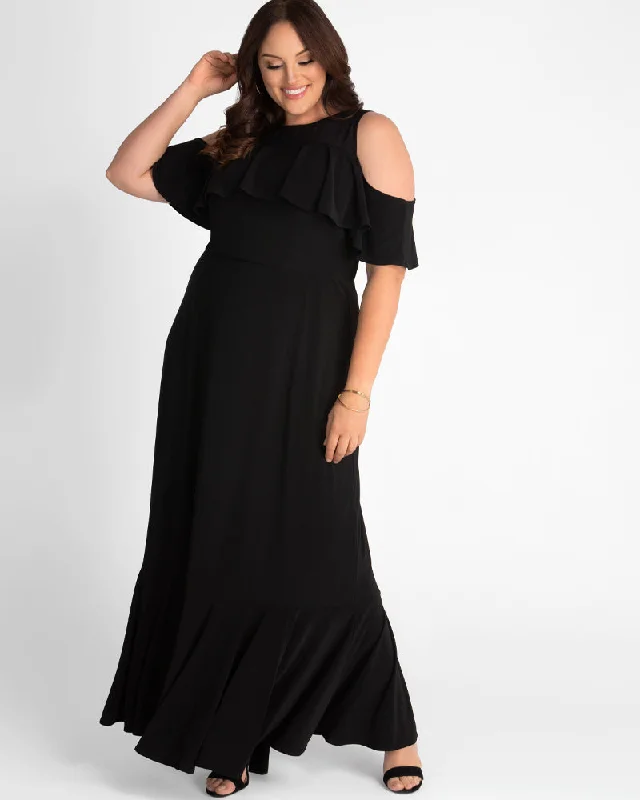 women's travel dressesPiper Cold Shoulder Maxi Dress - Sale!