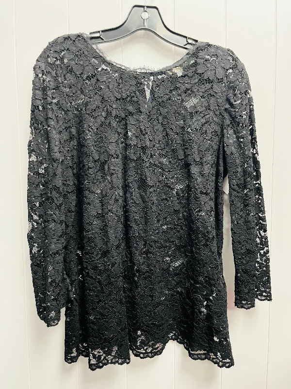 women's tops for those who want to make a bold fashion statement with their choice of topsBlack Top 3/4 Sleeve Boden, Size 10