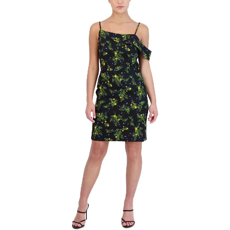 women's sustainable dressesLaundry by Shelli Segal Womens Floral Print Mini Sheath Dress