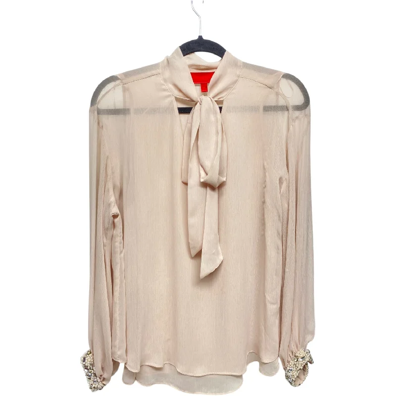 women's tops for those who want to elevate their everyday wear with chic and elegant piecesTop Long Sleeve By Jennifer Lopez In Beige, Size: M