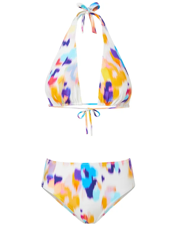 Solid Female SwimwearAllison Top + Classic Midrise Bottom in Floral Ikat