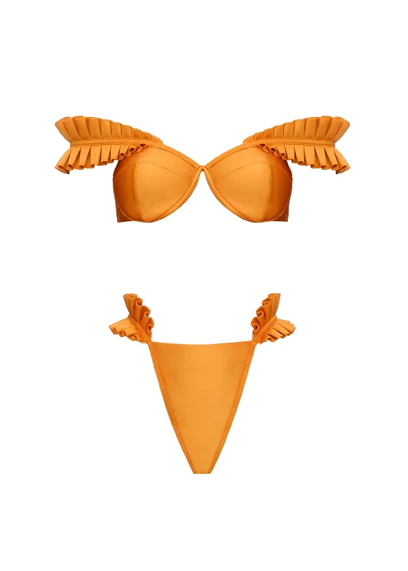 Monokini with Cut-Outs FemaleMULAN BIKINI - SUNSET GOLD