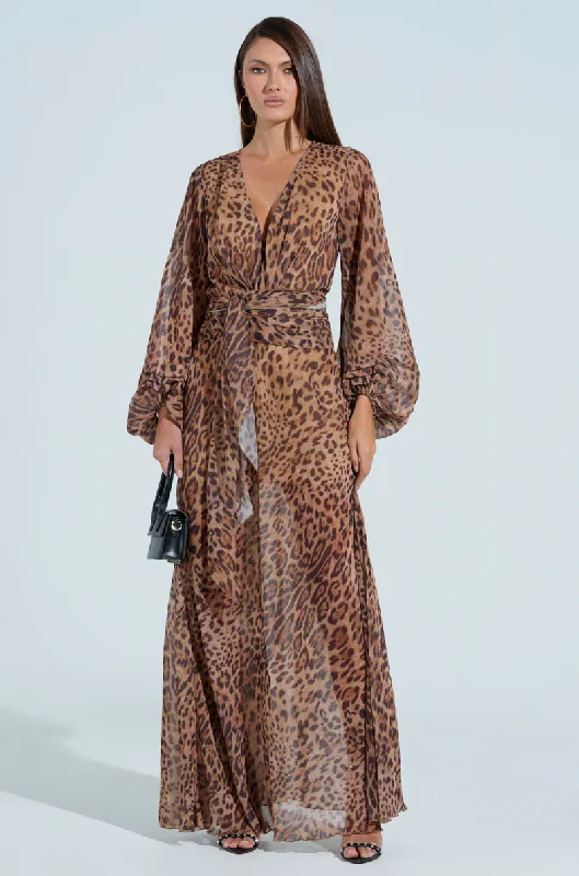 RYAN LEOPARD PRINT MAXI DRESS