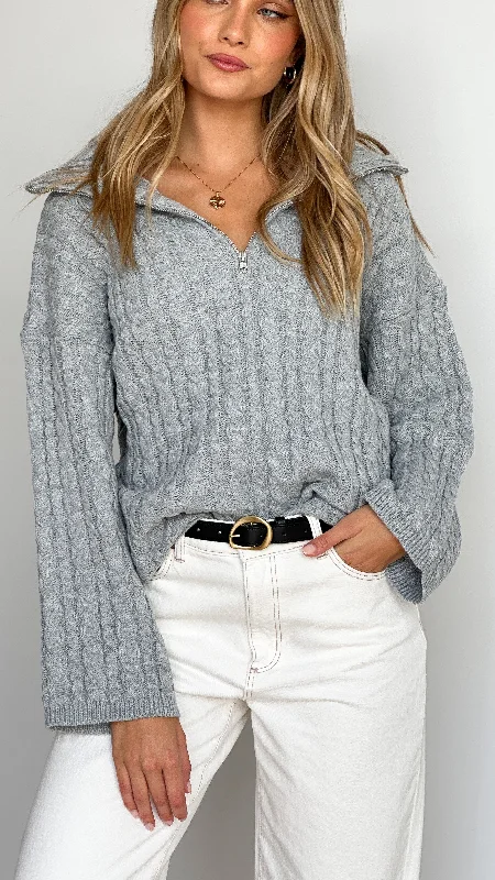 women's tops for statement-making outfitsMia Jumper - Grey