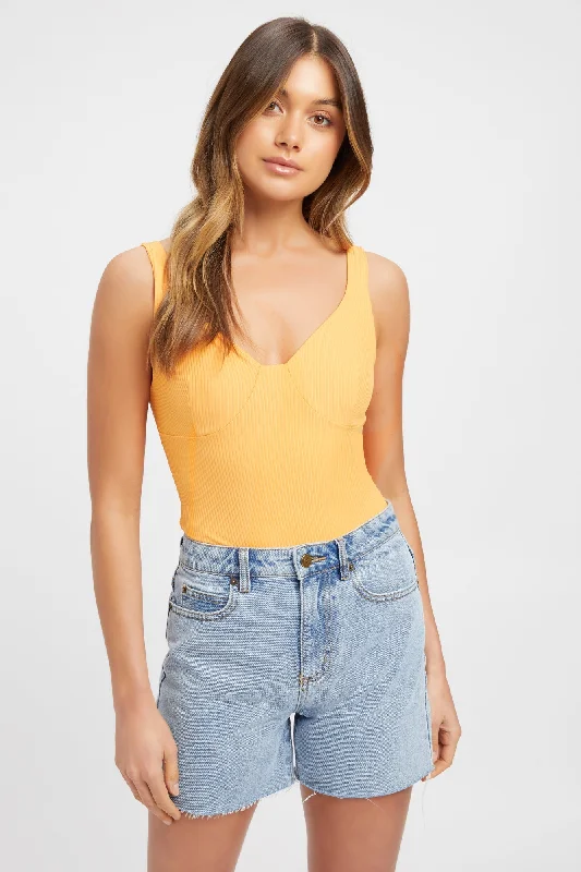 women's tops with cold-shoulder cutsSaskia Bodysuit