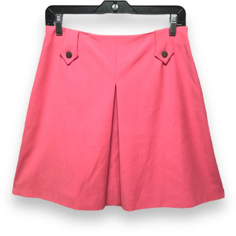 women's elastic waist skirtsSkirt Designer By bazar de christian la croix In Pink, Size: L