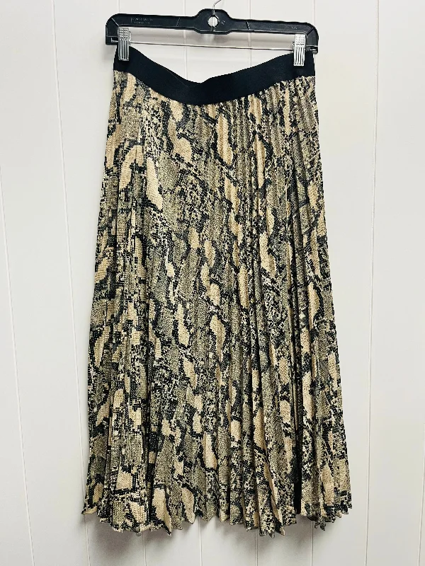 women's figure-flattering business skirtsSkirt Maxi By H&m In Black & Cream, Size: M