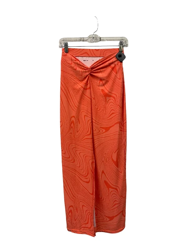 women's wool skirtsSkirt Maxi By So In Orange, Size: S