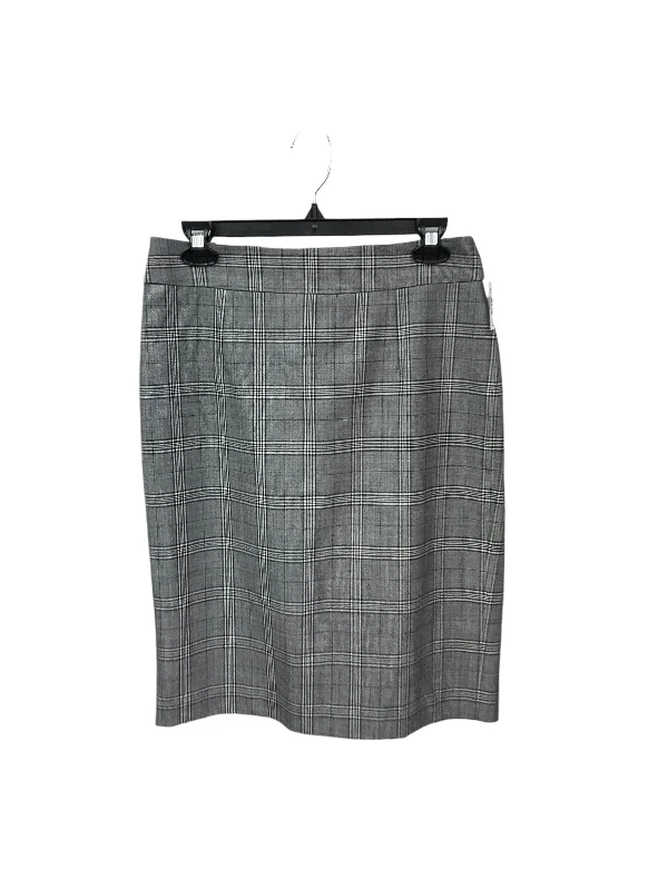 women's velvet wrap skirts for elegant eveningsSkirt Midi By Banana Republic In Plaid Pattern, Size: S