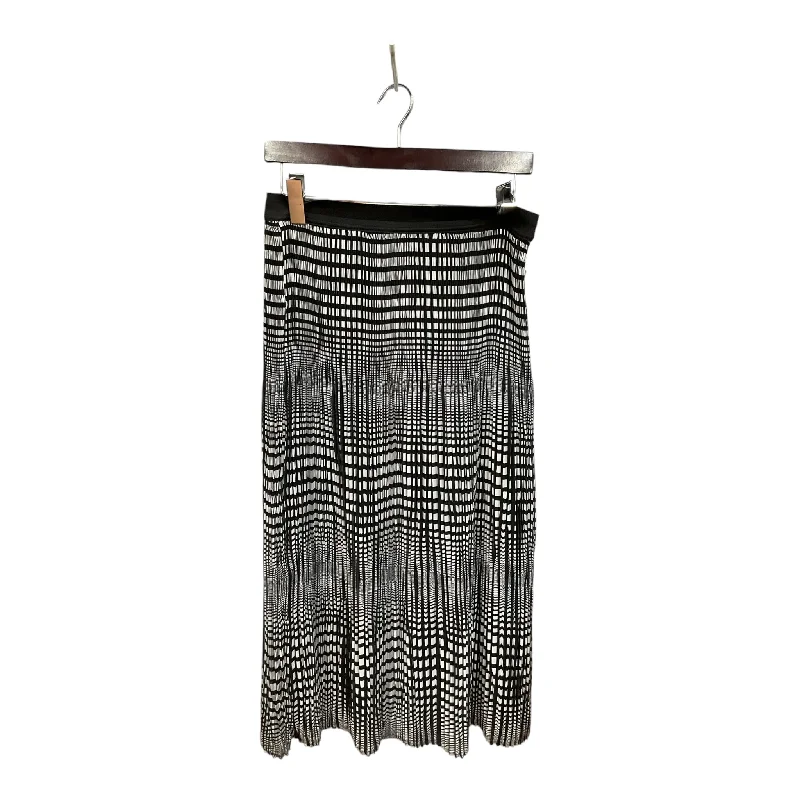 women's woven A-line skirts for summerSkirt Midi By Elementz In Black & Grey, Size: S