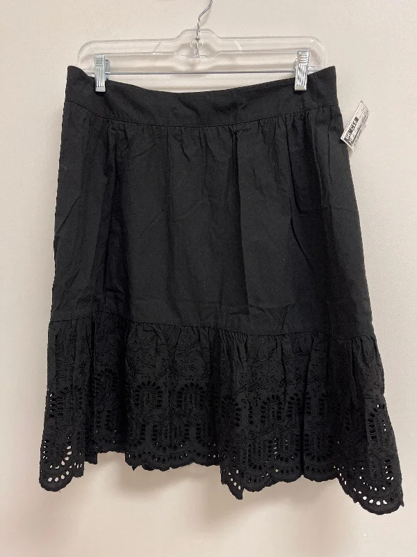 women's polyester tiered skirts for partiesSkirt Mini & Short By Ann Taylor In Black, Size: 8