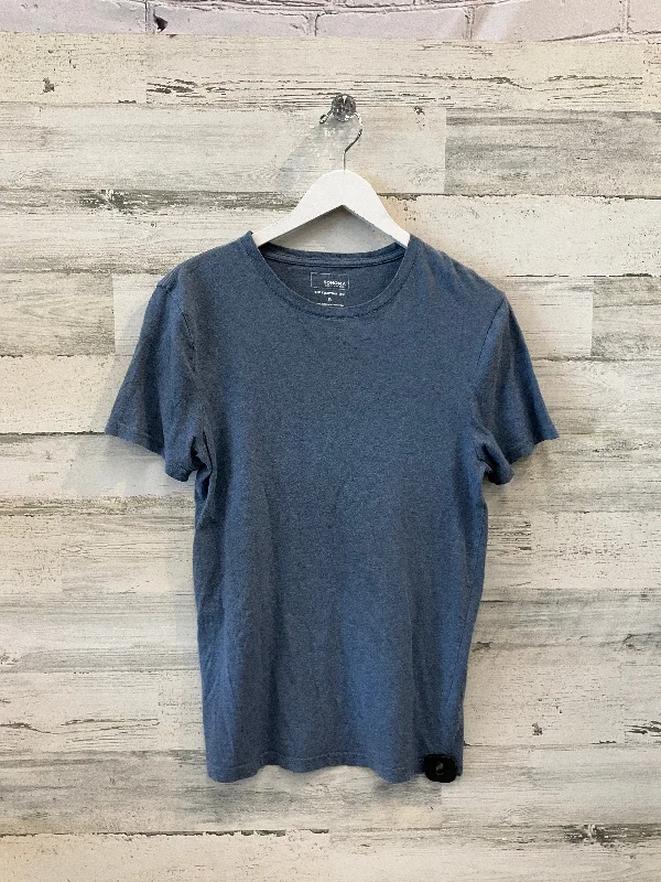 women's tops for those who prefer classic over trendy stylesTop Short Sleeve Basic By Sonoma In Blue, Size: S