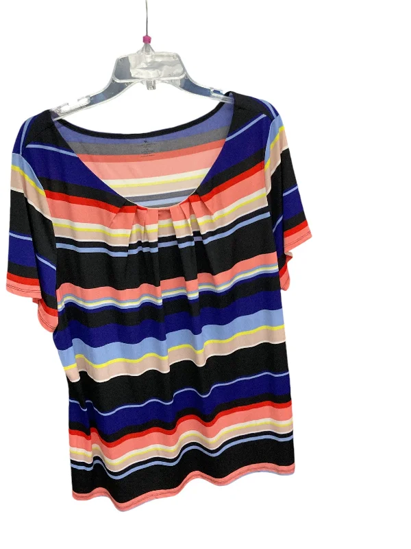 spaghetti strap women's topsTop Short Sleeve By Worthington In Multi-colored, Size: 3x