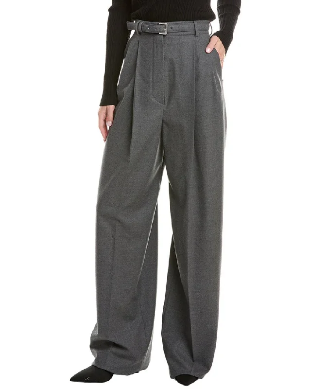 women's cargo pantsSportmax Kiens Long Wool-Blend Trouser