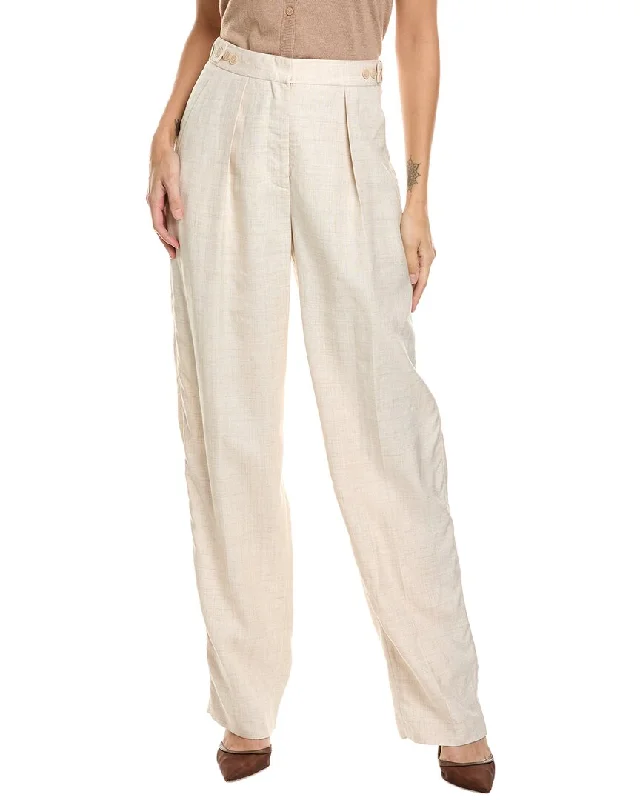 women's trendy pantsStella McCartney Katlyn Linen-Blend Trouser