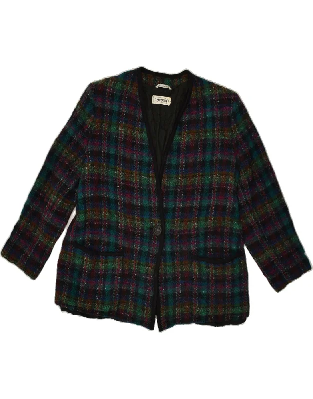 women's coats made in ethical factoriesMISSONI Womens 1 Button Blazer Jacket UK 12 Medium Multicoloured Check