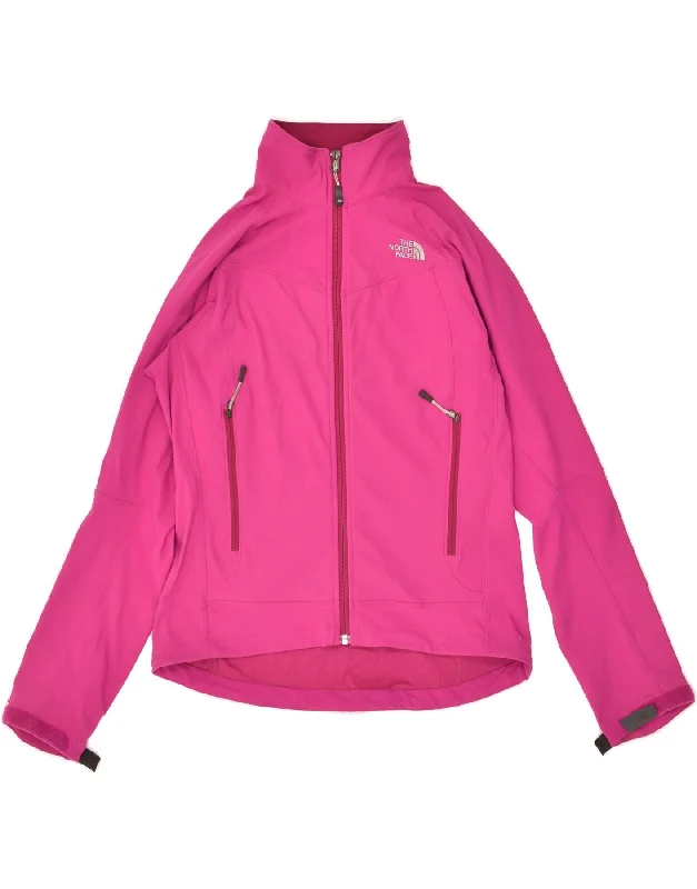 women's coats with embroidered patternsTHE NORTH FACE Womens Rain Jacket UK 14 Medium Pink Nylon