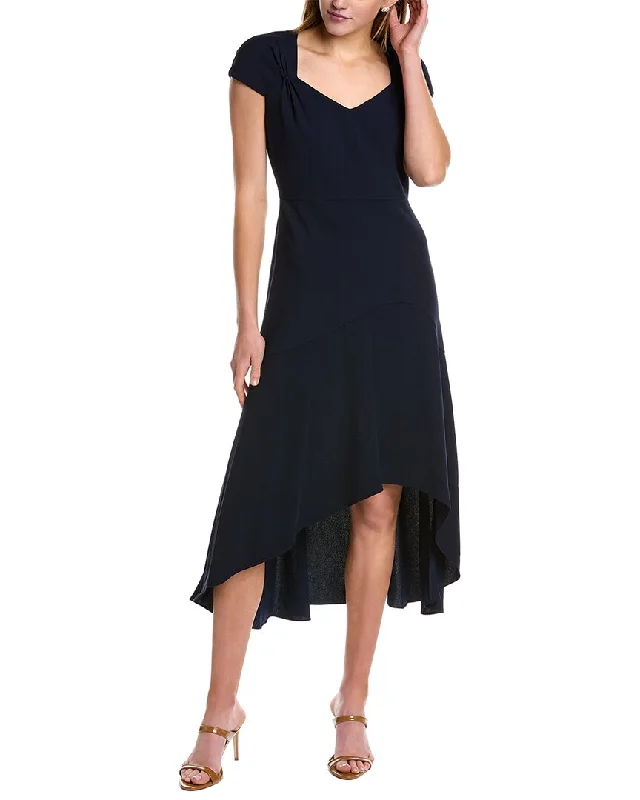 women's designer dressesAdrianna Papell High-Low Midi Dress