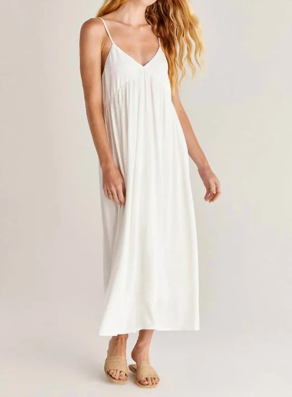 women's unique dressesAtlas Midi Dress in White