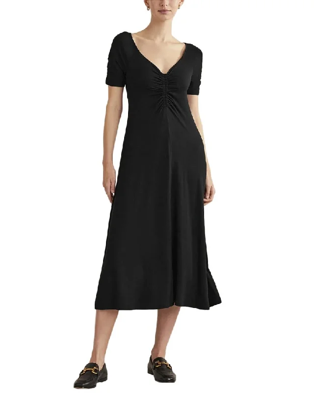 women's custom dressesBoden Ruched Front Jersey Midi Dress