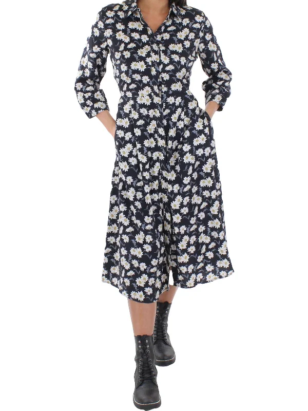 Halter DressCarnmoor Womens Collared Midi Shirtdress