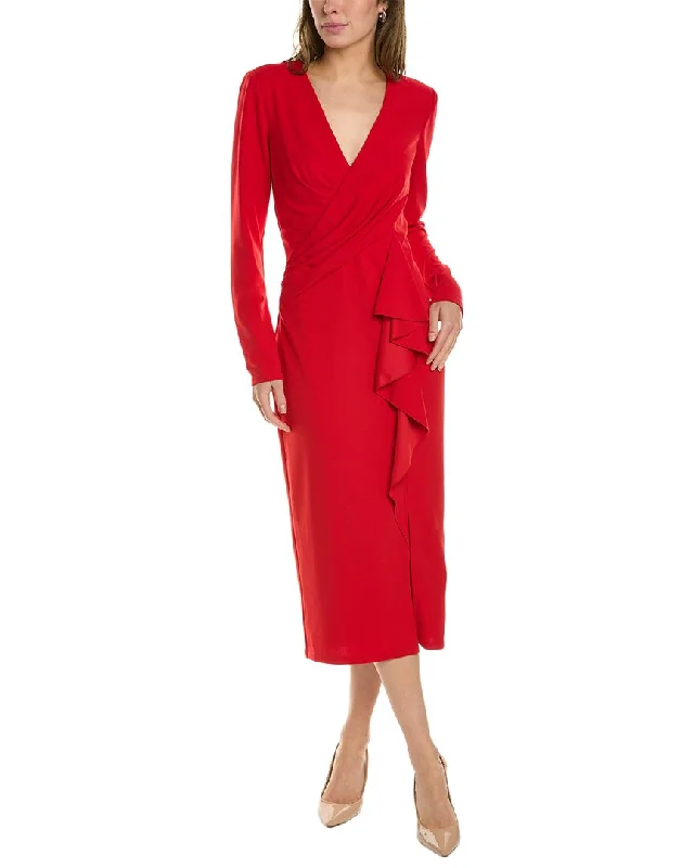 women's club dressesTadashi Shoji Draped Midi Dress