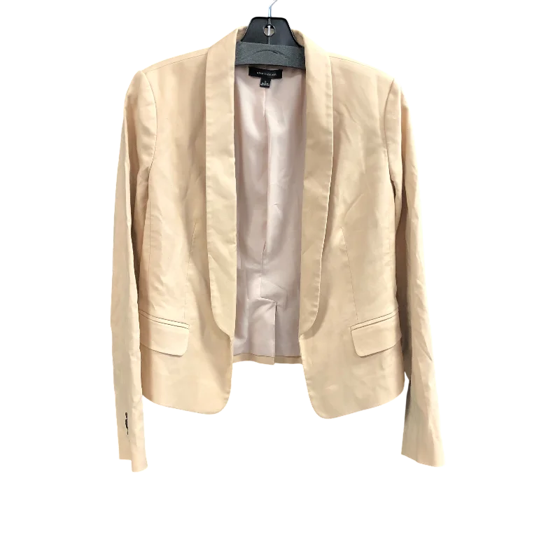 women's coats with asymmetrical hemsBlazer By Ann Taylor In Tan, Size: 2