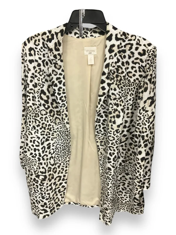 women's coats for layeringBlazer By Chicos In Animal Print, Size: L