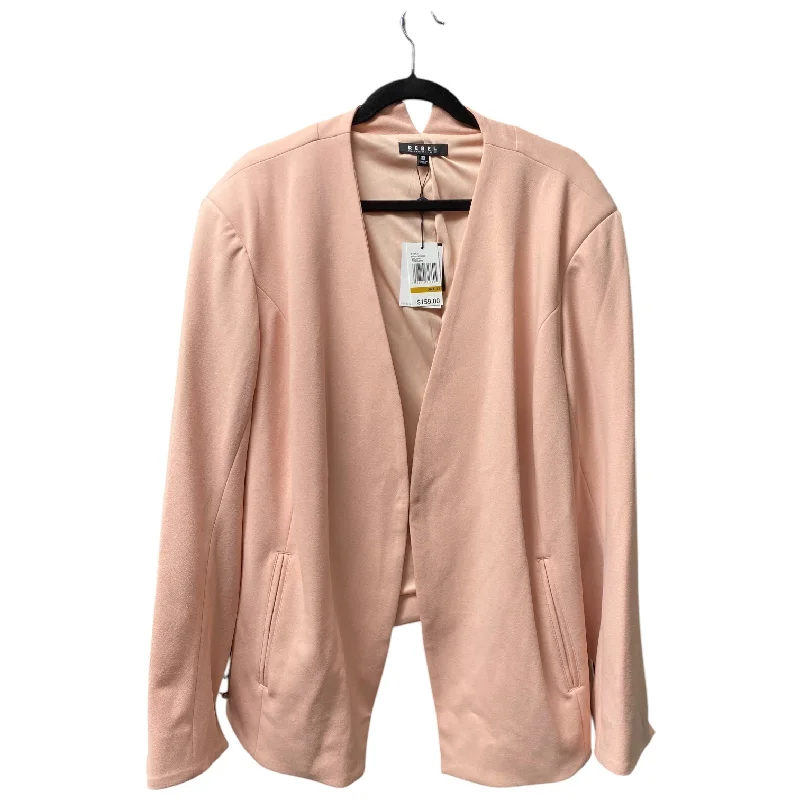 women's coats for boho-chic stylesBlazer By Cmb In Pink, Size: 3x