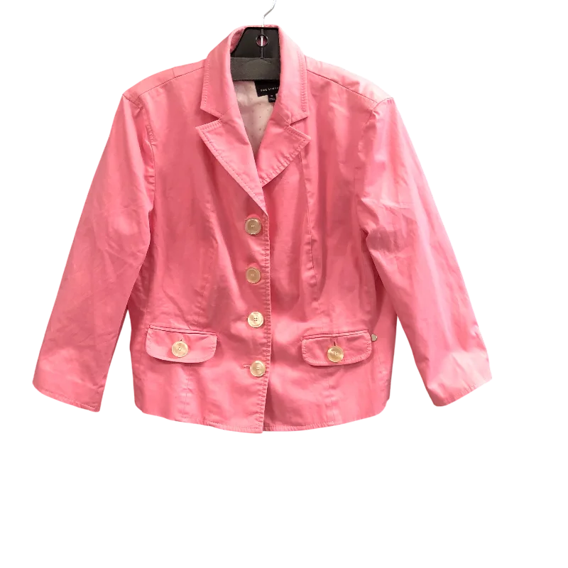 women's coats with cinched waistsBlazer By Limited In Pink, Size: 12