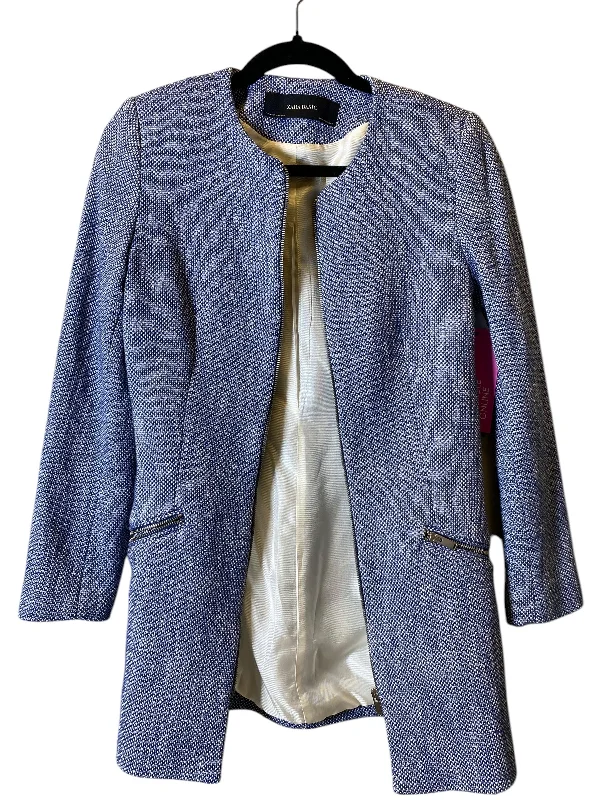 women's coats with oversized fitsBlazer By Zara Basic In Blue, Size: M