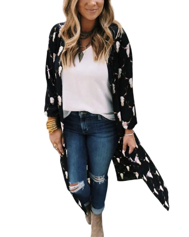 Thick SweatersLoretta Death Valley Duster In Black