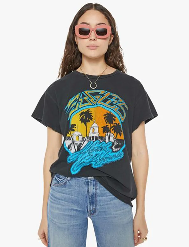 striped women's topsThe Eagles Hotel California Tee, Coal