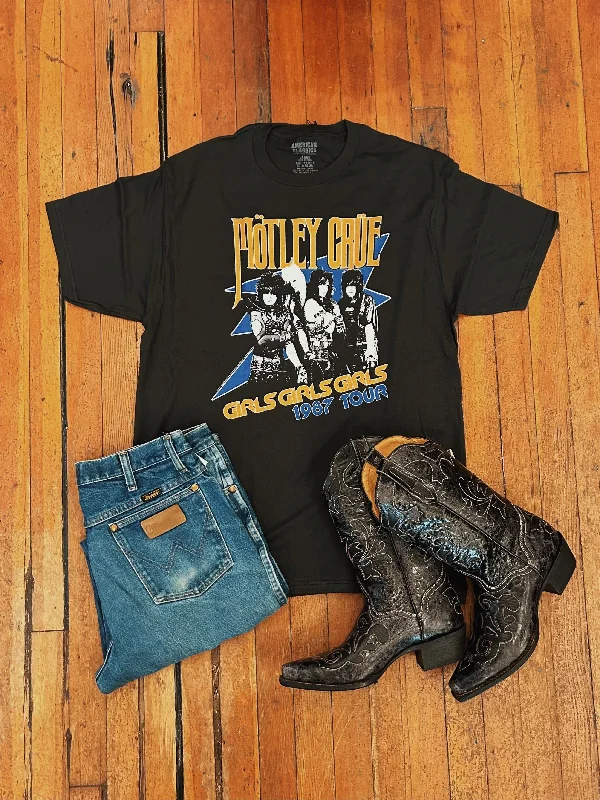 women's tops for those who believe in expressing their individuality through fashionMotley Crue 1987 Tour T-Shirt