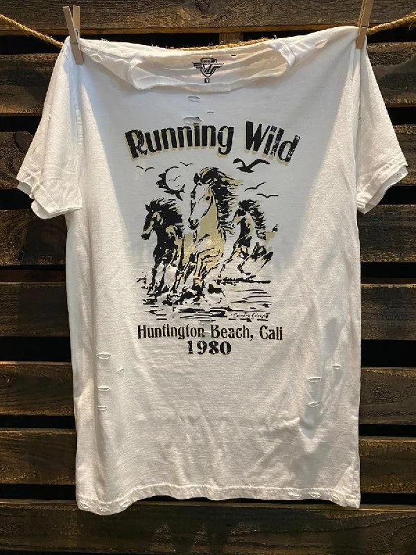 tank tops for womenRunning Wild T-Shirt - White