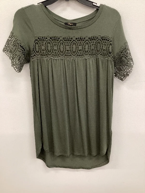 women's tops for those who want to create outfits that reflect their personal style and sense of fashionTop Short Sleeve By Cupio In Green, Size: S