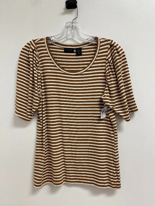 cropped women's topsTop Short Sleeve By Rachel Roy In Brown, Size: S