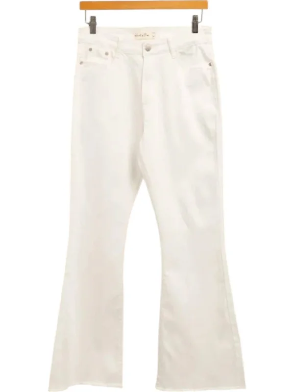 Watch Me Flare Jeans In White