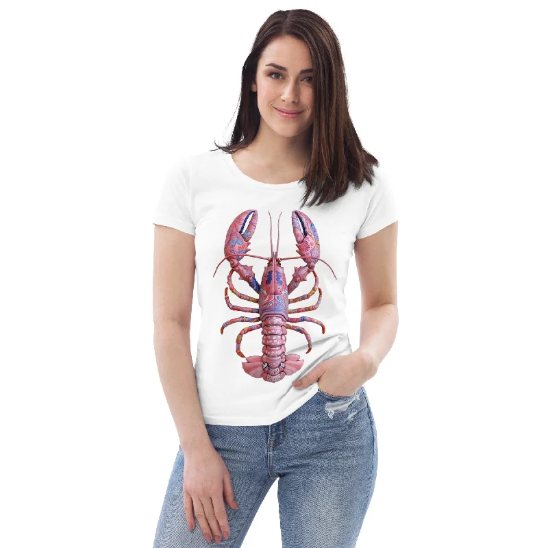 women's tops for those who want to create outfits that are both unique and memorableWomen's EcoLuxe Lobster Fitted Tee - Nova Scotia