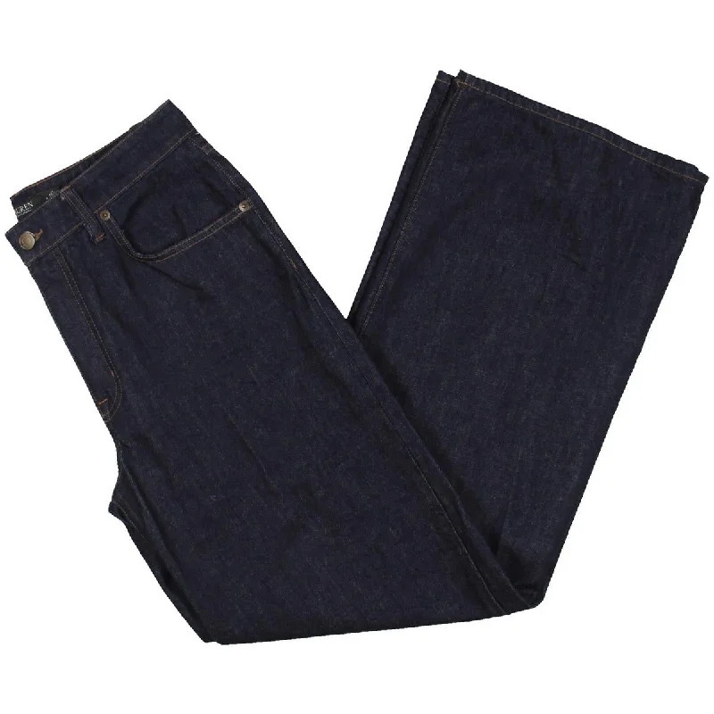 Womens Mid-Rise Everyday Wide Leg Jeans